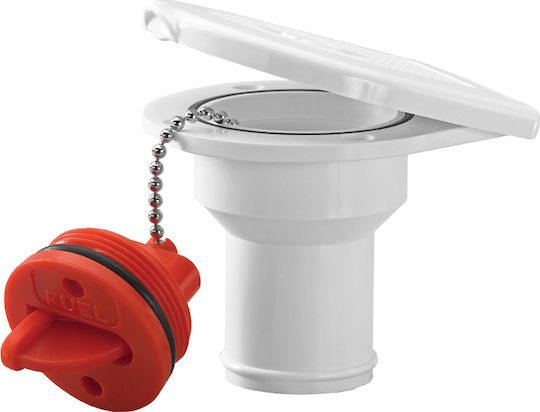 Lalizas Boat Hydraulic Spare Part Plastic Oil Deck Filler Cap with Flip Top Lid 51mm