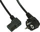 Muzik Schuko - IEC C13 Cable 1.5m Μαύρο SP-PC-EU02