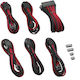 Cablemod PSU Cable Extension Kit Peripherie - Peripherie Kabel 0.25m Rot (CM-PCAB-BKIT-NKKR-3PK-R)