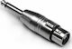 Invotone AD350 Конвертор 6.3mm Мъжки в XLR Мъжки Сребрист 1 Брой