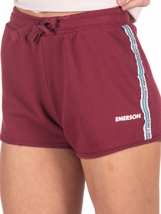 Emerson Women's Sporty Shorts Burgundy