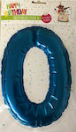 Happy Birthday Ballon Sticker 2 in 1 XL μπλε 19cm No 0