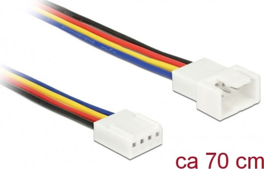 DeLock 4-Pin pwm - 4-Pin pwm Cablu 0.7m Multicolor (85363)