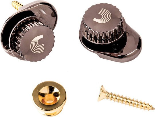 Daddario Universal Strap Lock System String Instrument Accessory in Gold Color Gold