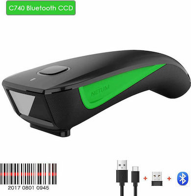 Netum C740 Scanner Χειρός Ασύρματο με Δυνατότητα Ανάγνωσης 1D Barcodes