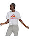 Adidas Farm Rio Tie Dye Damen Sportlich Oversized Crop T-shirt Weiß