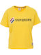 Superdry Sportstyle Graphic Boxy Γυναικείο T-shirt Κίτρινο