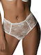 Luna Character High-waisted Women's Boxer with Lace White