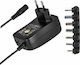 Emos Adjustable Universal Power Adapter 3 Until 12V 1A 12W with Plug Set (N3111)