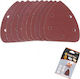 Tactix Triangular Sanding Sheets 140x140x95mm No240 Delta Sanding Sheet K240 with Holes 95x140mm Set 10pcs