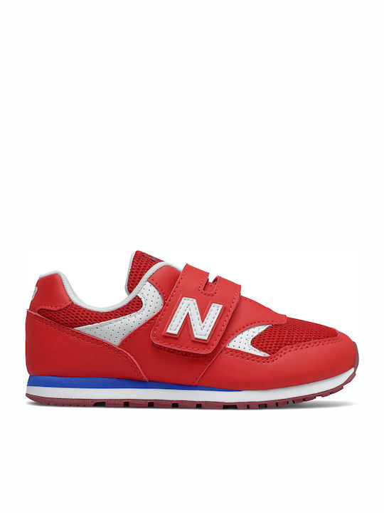 New Balance Kids Sneakers 393 with Straps Red