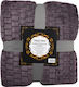 Chios Hellas 35057 Blanket Fleece Double 200x220cm. Purple
