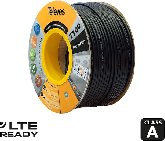 Televes Antenna Cable - Black 100m 1pc