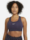 Dri-Fit Swoosh Damen Sport-BH Marineblau mit Futter