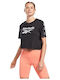 Essentials Tape Pack Women's Crop Top Cotton Short Sleeve Black