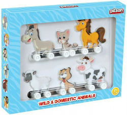 Pilsan Animal Wild & Domestic Animals made of Wood for 24++ Months