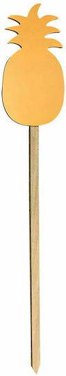 HOMie Decorative Pot Wooden Pineapple 22x14x80cm 22cmx14cmx80cm 422964 - S3