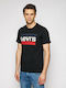 Levi's Sportswear Logo Graphic Herren T-Shirt Kurzarm Schwarz