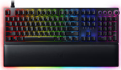 Razer Huntsman V2 Analog Optic Tastatură de Gaming cu Razer Analog Optical întrerupătoare și iluminare RGB (Engleză US) Negru