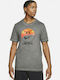 Nike Herren Sport T-Shirt Kurzarm Gray