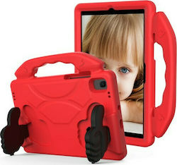 EVA Kidsafe Umschlag Rückseite Silikon Stoßfest für Kinder Rot (Galaxy Tab A7) 101231434B