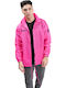 Kway Rain Μπουφάν Αδιάβροχο και Αντιανεμικό Ροζ