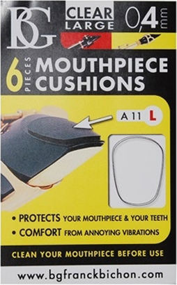 BG Mouthpiece Patch Clear Large 0.4mm Mundstück-Patches