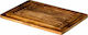 Rectangular Wooden Chopping Board Set for Bread Brown 48x32cm 2pcs