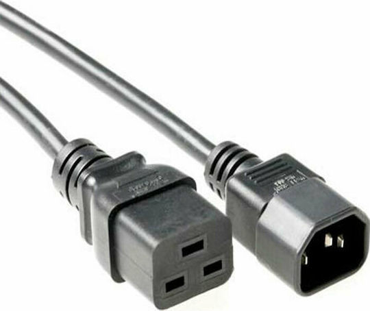 Intronics IEC C14 - IEC C19 Cable 2m Μαύρο AK5025