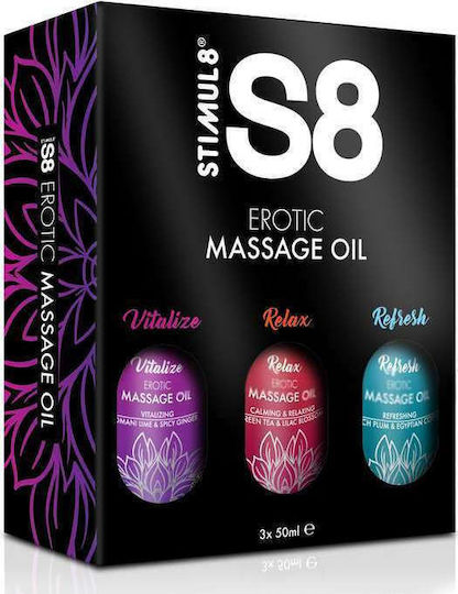 Stimul8 Erotic Massage Oil Box Λάδι για Μασάζ 50ml