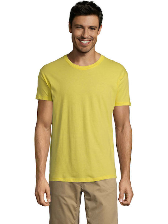 Sol's Regent Ανδρικό Διαφημιστικό T-shirt Κοντομάνικο Citron Yellow