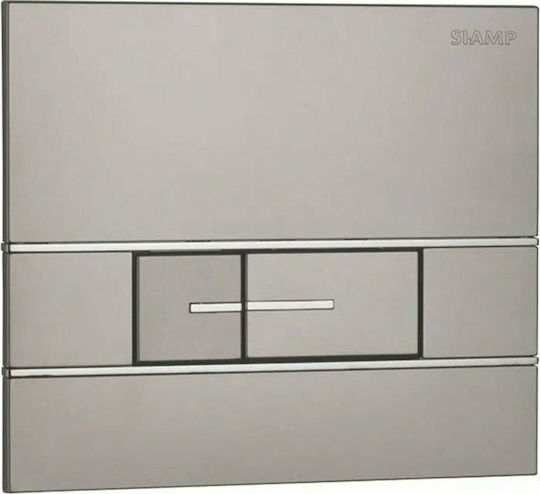 Tema Tema Dual Flush Flush Plate Matte Chrome