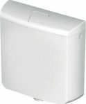 Geberit AP 110 Wall Mounted Plastic High Pressure Rectangular Toilet Flush Tank White 136.613.11.1