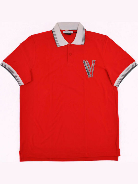 Versace Polobluse in normaler Passform - VJ0PC20 V9J303 V622 Rot