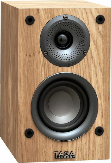 Taga Harmony TAV-S Ζεύγος Ηχείων Hi-Fi Βιβλιοθήκης 50W 2 Δρόμων Π16.5xΒ14.5xΥ26.5εκ. Βελανιδιά