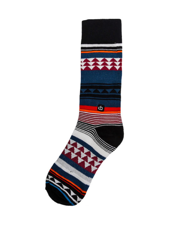 Emerson Patterned Socks Black / Dark Blue
