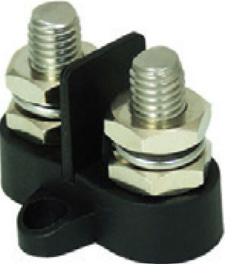 Eval Terminale conector baterie barcă Terminal Dublu Tip Greu M10x2 Negru