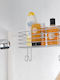 Metaltex Radius Montat pe perete Raft Baie Metal 30x13x25cm Argintie