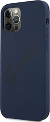 Guess Vintage Script Back Cover Σιλικόνης Μπλε ...