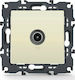 Aca Prime TV Antenna Socket Terminal in Beige c...