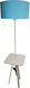 Epiplo-Fos Floor Lamp H151xW40cm. with Socket for Bulb E27 Blue