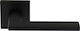 CasaDino Lever Middle Door with Rosette 106 Pair Black