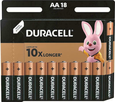 Duracell Αλκαλικές Μπαταρίες AA 1.5V 18τμχ
