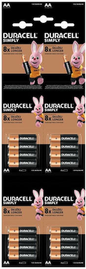 Duracell Simply Αλκαλικές Μπαταρίες AA 1.5V 16τμχ