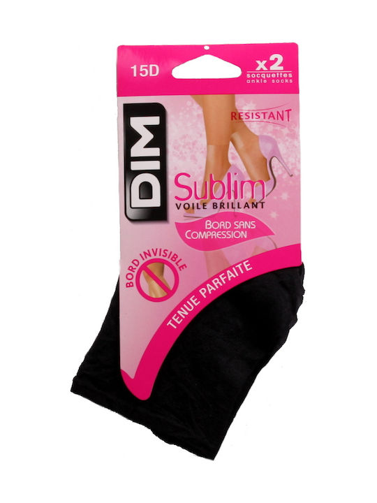 Sublim 2067 Sosete dama 15 Den 2Pack Negre