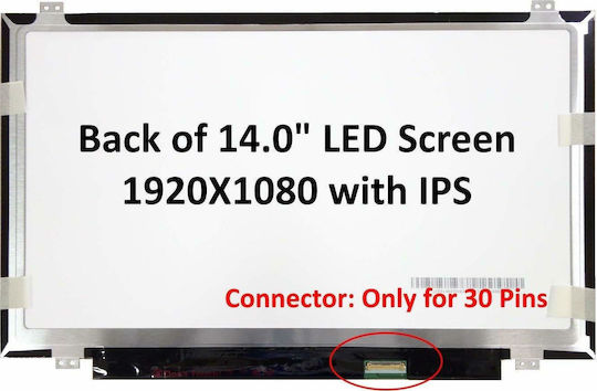 CoreParts 14-CD1000NV\ Οθόνη 14" LED / Slim / IPS 1920x1080 30 Pin για Laptop FHD (2891)