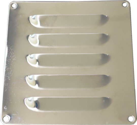 Eval Boat Stainless Steel Air Duct Louver 120x120mm SIlver