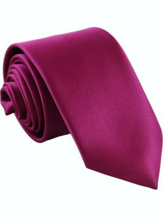 Γραβάτα Fuchsia Μονόχρωμη 6/7.5/8εκ.