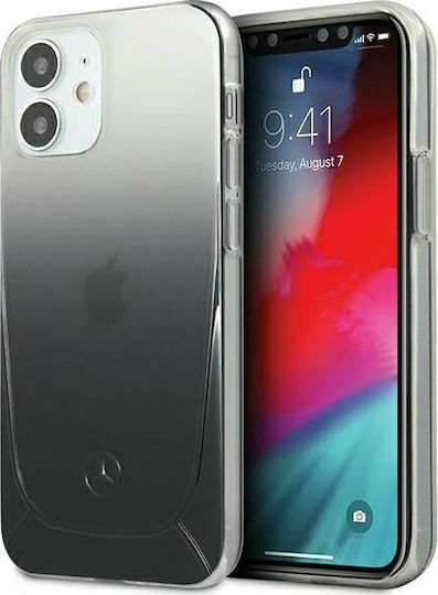 Mercedes-Benz Задна корица Пластмаса Черен (iPhone 12 mini)