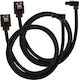 Corsair Premium Sleeved 7-Pin SATA III - 7-Pin ...